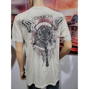 Monarchy Collection Graphic Blubilly Hillgrass Beige Mens XL Shirt #C